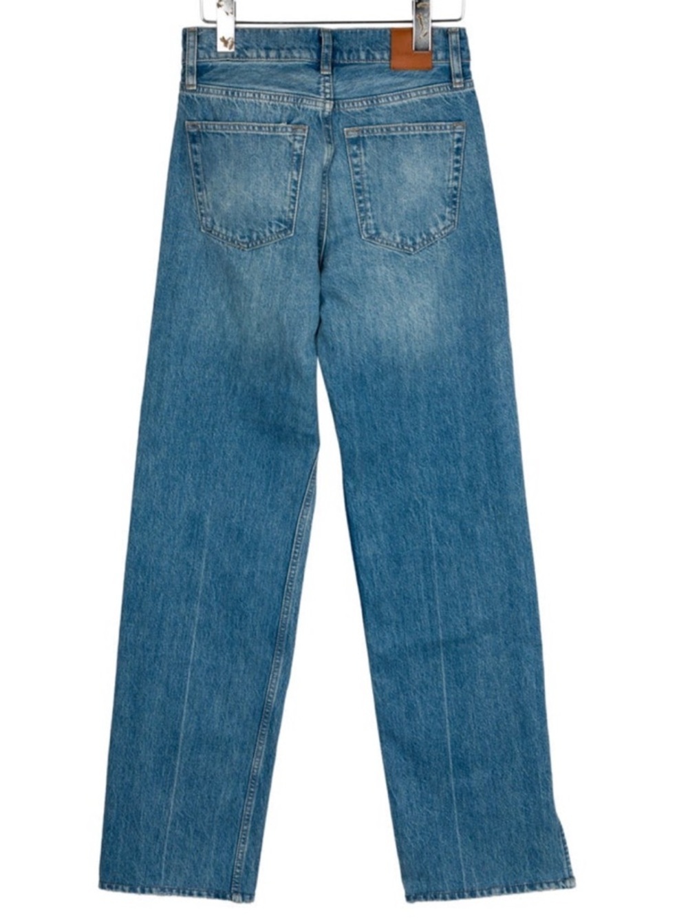 Anine Bing Blue High-Rise Straight Leg Jeans - Picture 2 of 3